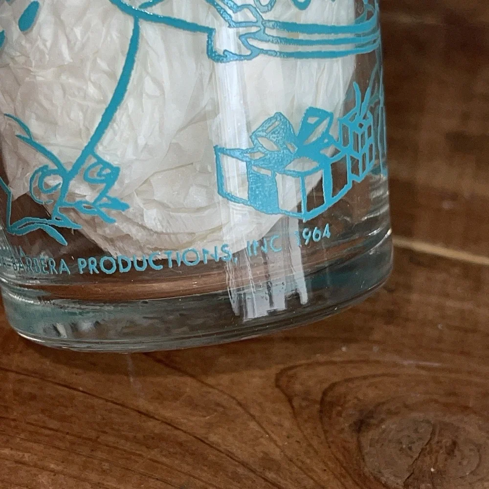 WELCH'S JELLY GLASS Flintstones Pebbles Birthday Party Wilma Bottom 1964 4.25